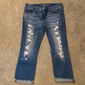 American Eagle jean capri size 14